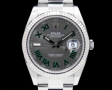 Rolex Datejust Green Dial Roman Numerals 